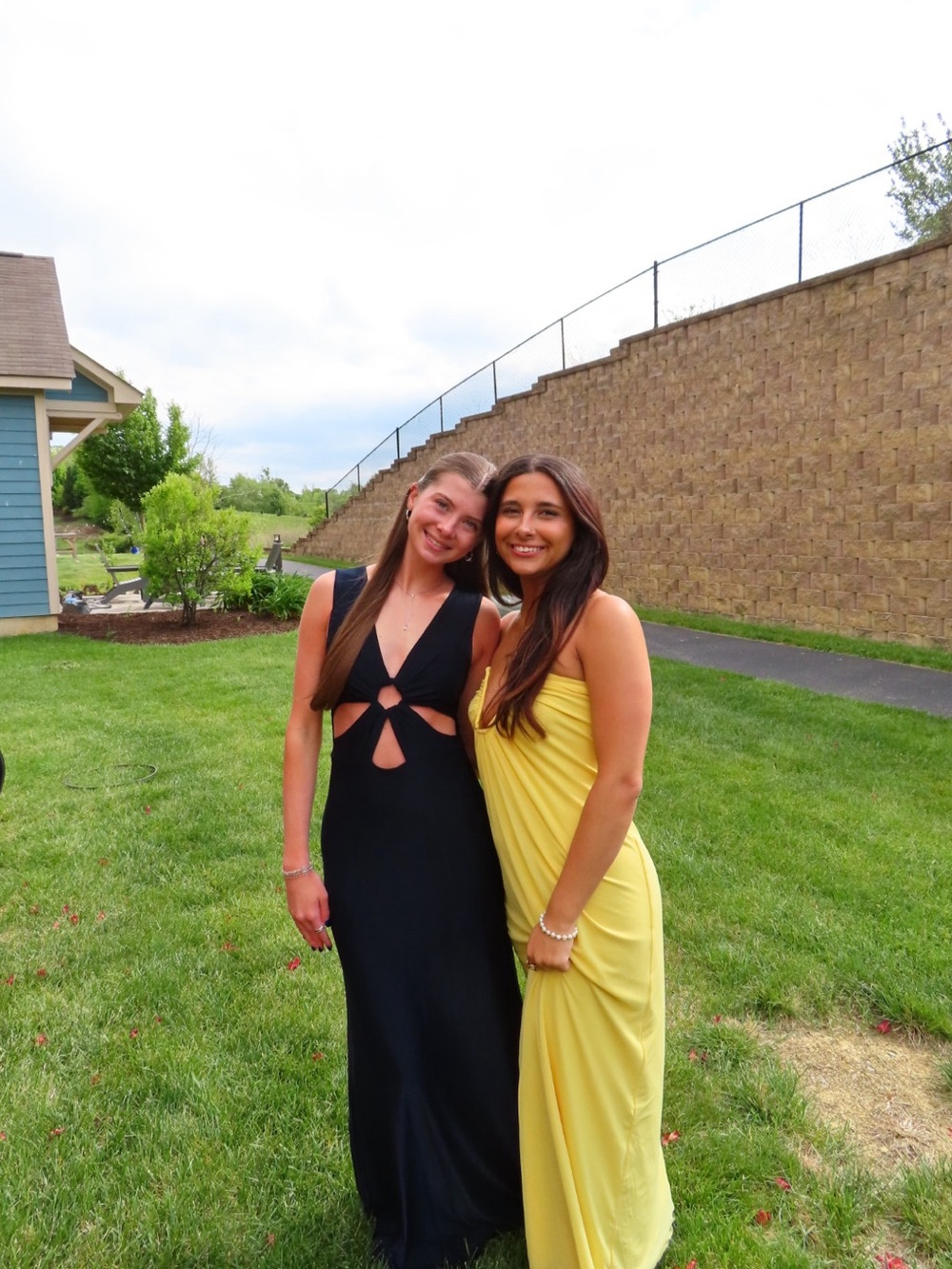 BCX Midnight Navy Sleeveless Maxi with Front Cutouts